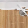 4 paniers de rangement, revêtement en tissu, bambou, Voir les images du produit 7