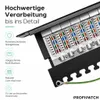 ProfiPatch Cat6a Patchpanel 19 Zoll Verteilerfeld 24 Port Produktbild-Vorschau 5