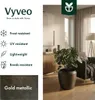 Vyveo - Pot de fleurs Liora - Or métallisé - 44x40 Voir les images du produit 2