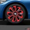 Sparco Radkappen 15 Zoll Sicilia Schwarz Rot Carbon 4tlg Produktbild-Vorschau 2