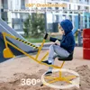 COSTWAY sedile escavatore ruotabile a 360°, 123x62x62 cm Anteprima dell’immagine prodotto 5