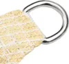 A close-up of a D-ring attached to a beige fabric. Voir les images du produit