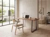 FineBuy Schreibtisch 120x60x76 cm Akazie Massivholz / Produktbild-Vorschau 2