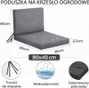 Vodotesný vankúš pre záhradnú stoličku TIP s operadlom Náhľad obrázku produktu 4