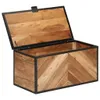 vidaXL Truhe 60x30x30 cm Massivholz Akazie und Eisen Produktbild-Vorschau 1