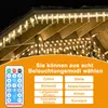 Peviasot 10M LED Eisregen Lichterkette LED Solar Eiszapfen Produktbild-Vorschau 5