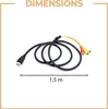 HDMI zástrčka na 3 RCA AV SCART kabel Audio Video adaptér Náhled obrázku produktu 9