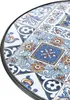 BELIANI Gartentisch Schwarz u. Blau aus Metall Mosaik Produktbild-Vorschau 6