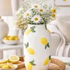 HowHomely | Blumenvase - Pflanzenvase - Dekovase - weiß - Produktbild-Vorschau 2