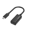 A black USB-C to HDMI adapter is shown against a white background. Voir les images du produit