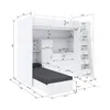 Marlux-Meble Hochbett JSM-7 90x200 TREPPE Links mit Produktbild-Vorschau 3