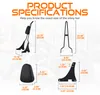 Portapacchi posteriore, sissy bar, imbottitura, colore nero Anteprima dell’immagine prodotto 3