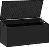 vidaXL Zahradní úložný box černý 110 x 50 x 58 cm Poly Náhled obrázku produktu 3