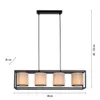 JUST LIGHT RAVEN Pendelleuchte E27 max.25W 4-fach Produktbild-Vorschau 7