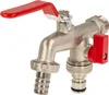 A close-up studio shot of a double outlet faucet. Produktbild-Vorschau