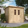 TIMBELA M310C Abri de jardin en bois - L239xL142xH200 cm/ Voir les images du produit 4