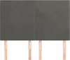 vidaXL Kopfteil Dunkelgrau 144 x 5 x 118/128 cm Samt Produktbild-Vorschau 3