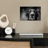 MuchoWow® Poster Tierprofil Labrador Hund in schwarz und Produktbild-Vorschau 3