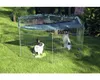 Freigehege 6-eckig mit Schutznetz 123x106x60 cm silber Produktbild-Vorschau 3