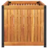Pflanzkübel 85x45x44 cm Massivholz Akazie und Stahl Produktbild-Vorschau 5