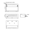 ARLI Patchpanel für Keystone Module – 8-Port Patchfeld Produktbild-Vorschau 6