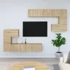 vidaXL TV-Wandschrank Sonoma-Eiche Holzwerkstoff Produktbild-Vorschau 2