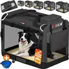 CADOCA® Cage de transport XL Anthracite pour animaux chien Voir les images du produit 1