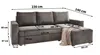 Masseno Ecksofa SILES mit Schlaffunktion L-Form, Sofa mit Produktbild-Vorschau 7