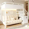 Flieks Etagenbett 90x200cm mit Led, Hochbett Metallbett mit Produktbild-Vorschau 2