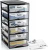 Schubladenbox A4 mit 6 Schubladen inkl. Aufkleber Produktbild-Vorschau 1