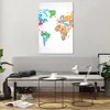 Bilder auf glas - Einteilig - Karte Worte Welt Geographie - Produktbild-Vorschau 6