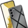 A clear protective phone case with a geometric pattern is shown on top of a smartphone. Anteprima dell’immagine prodotto