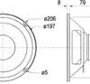 W200 - 4 ohm altoparlanti di base 20 cm (8 ") Anteprima dell’immagine prodotto 2