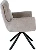 Polsterstuhl - Beige - Schwarz - Webstoff - Metallgestell - Produktbild-Vorschau 6