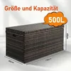 FCH Zahradní box, vodotěsný, 500 l, ratanový úložný box z Náhled obrázku produktu 2
