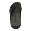 A top-down view of a black sandal. Anteprima dell’immagine prodotto