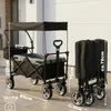 BigDean Bollerwagen faltbar mit Dach, 105L, 100kg, Produktbild-Vorschau 2
