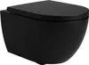 Soho Whirlflush Hänge Wand WC Spülrandlos Toilette Schwarz Produktbild-Vorschau 5