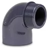 Mega Winkel 90° PVC-U 63 mm x 2 Zoll Klebemuffe x Produktbild-Vorschau 2