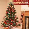 Weihnachtskugeln Rot Gold, Weihnachtsdeko 106er Set in 24 Produktbild-Vorschau 4