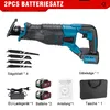 A product image showing a reciprocating saw and its accessories. Produktbild-Vorschau
