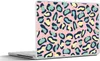 MuchoWow® Laptop Aufkleber Sticker Cover Leopard - Pastell Produktbild-Vorschau 1