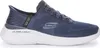 A side view of a blue Skechers shoe with a white sole. Náhľad obrázku produktu