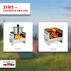 Grafner 2in1 Faltbarer Campingkocher, auch als Mini Grill Produktbild-Vorschau 4