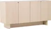 A light-colored wooden sideboard with four doors is shown against a white background. Produktbild-Vorschau