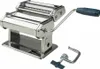 A stainless steel pasta maker with a blue handle and a separate clamp is shown against a white background. Anteprima dell’immagine prodotto