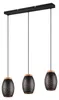 Suspension BIDAR noire 3xE27x28W en métal, dimensions : Voir les images du produit 2