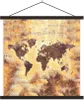 MuchoWow® Textilposter Weltkarte - Punkte - Farben 40x40 cm Produktbild-Vorschau 1