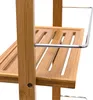 Relaxdays Duschregal Bambus HxBxT:53x38x15,5cm, 2 Ablagen, Produktbild-Vorschau 8