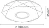 LED plafon s dálkovým ovládáním Diamond 24W 2040lm 39cm Náhled obrázku produktu 21